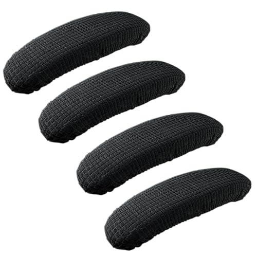 FUIPVGI 4 Stück Armlehnenbezüge Bürostuhl Arm Armlehne Abdeckungen Bürostuhl-Armlehnenbezug dehnbar Polyester Schutz Abdeckungen Stuhl-Armlehnenbezüge für Zuhause oder Büro(Schwarz) FUIPVGI 4 Stück Armlehnenbezüge Bürostuhl Arm Armlehne Abdeckungen Bürostuhl-Armlehnenbezug dehnbar Polyester Schutz Abdeckungen Stuhl-Armlehnenbezüge für Zuhause oder Büro(Schwarz) von FUIPVGI