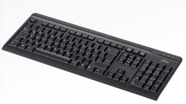 Fujitsu KB410 PS2 Black TH, S26381-K515-L477 von FUJITSU