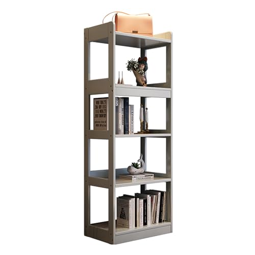 FUKEFUZ Schwarze Regale Massivholz, Bücherregal Mit Großer Kapazität, Stabilem Sockel Und Seitenwänden, Ausstellungsregale Mit Abgerundeten Ecken, Bücherschrank In 3 Größen Und 5 Farben(Gray,63.0in) FUKEFUZ Schwarze Regale Massivholz, Bücherregal Mit Großer Kapazität, Stabilem Sockel Und Seitenwänden, Ausstellungsregale Mit Abgerundeten Ecken, Bücherschrank In 3 Größen Und 5 Farben(Gray,63.0in) von FUKEFUZ