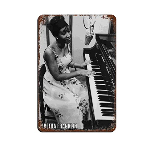 Aretha Franklin Poster Musikcover (1) Retro-Poster Metall Blechschild Chic Art Retro Eisen Malerei Bar Menschen Höhle Cafe Familie Garage Poster Wanddekoration 20 x 30 cm von FUKITT