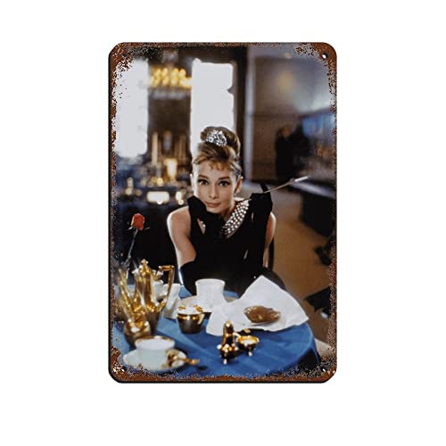 FUKITT Audrey Art Hepburn Poster Blechschild Vintage Metall Pub Club Cafe Bar Home Wandkunst Dekoration Poster Retro 20 x 30 cm FUKITT Audrey Art Hepburn Poster Blechschild Vintage Metall Pub Club Cafe Bar Home Wandkunst Dekoration Poster Retro 20 x 30 cm von FUKITT