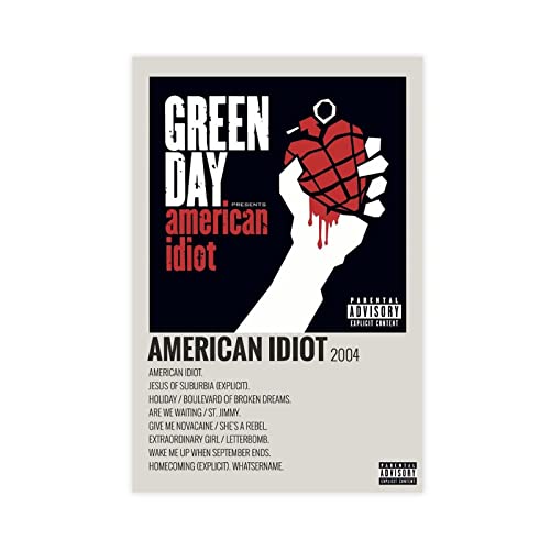 FUKITT Inspirierendes Album American Idiot Album Poster Cover Leinwand Poster Wandkunst Dekor Druck Bild Gemälde für Wohnzimmer Schlafzimmer Dekoration Rahmen Stil 5 50 x 75 cm FUKITT Inspirierendes Album American Idiot Album Poster Cover Leinwand Poster Wandkunst Dekor Druck Bild Gemälde für Wohnzimmer Schlafzimmer Dekoration Rahmen Stil 5 50 x 75 cm von FUKITT