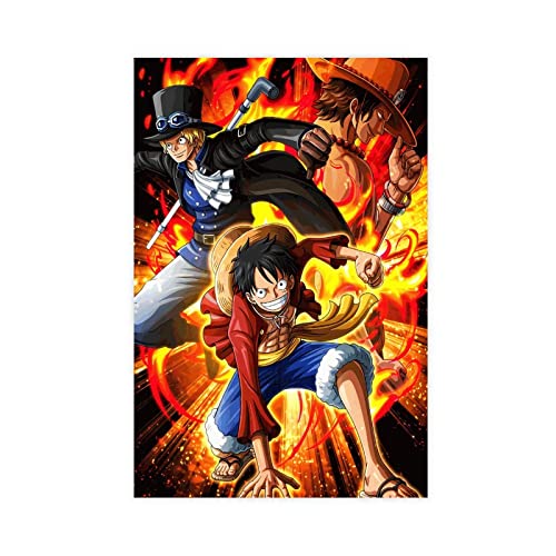 FUKITT Poster One Piece Monkey D. Luffy, Sabo Et Wandkunst Dekor Druck Bild Leinwand Poster 30 x 45 cm Wohnzimmer Schlafzimmer Dekoration Rahmen Stil FUKITT Poster One Piece Monkey D. Luffy, Sabo Et Wandkunst Dekor Druck Bild Leinwand Poster 30 x 45 cm Wohnzimmer Schlafzimmer Dekoration Rahmen Stil von FUKITT