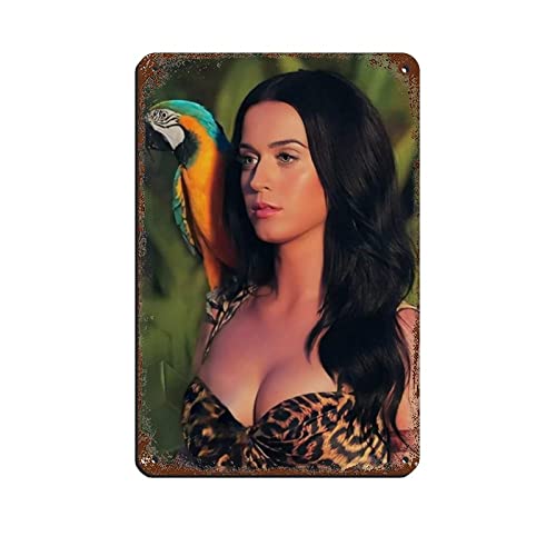 Katy Perry Poster (8) Retro-Poster Metall Blechschild Chic Art Retro Eisen Malerei Bar Menschen Höhle Cafe Familie Garage Poster Wanddekoration 20 x 30 cm von FUKITT