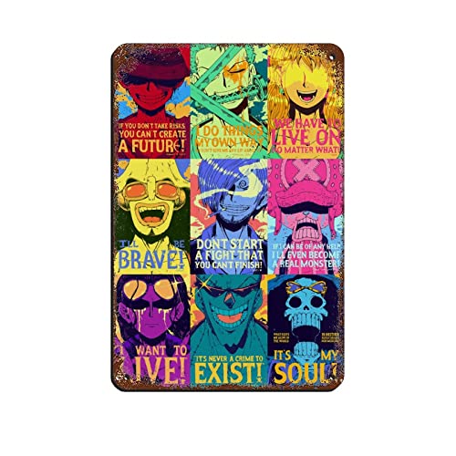 One Piece Strong World Manga Poster Retro Poster Metall Blechschild Chic Art Retro Eisen Malerei Bar Menschen Höhle Cafe Familie Garage Poster Wanddekoration 20 x 30 cm One Piece Strong World Manga Poster Retro Poster Metall Blechschild Chic Art Retro Eisen Malerei Bar Menschen Höhle Cafe Familie Garage Poster Wanddekoration 20 x 30 cm von FUKITT