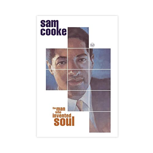 Sam Cooke Stil Poster Leinwand Poster Schlafzimmer Dekor Sport Landschaft Büro Zimmer Dekor Geschenk ohne Rahmen Stil 20 x 30 cm von FUKITT