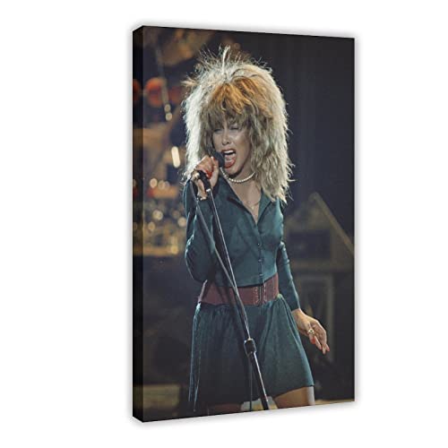 Tina Turner Cover Poster Leinwand Poster Schlafzimmer Dekor Sport Landschaft Büro Zimmer Dekor Geschenkrahmen Stil 08x12inch (20x30cm) von FUKITT