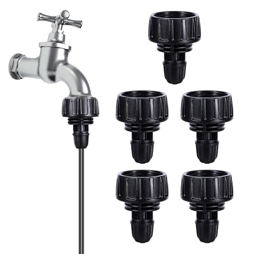 FULAIERGD US-Standard-Wasserhahn-Adapter, 3/4 Zoll auf 1/4 Zoll Schlauchadapter, für Bewässerungsarmaturen, Kühlsysteme (1.9 cm auf 1/4 Zoll) Rohrverbinder) von FULAIERGD