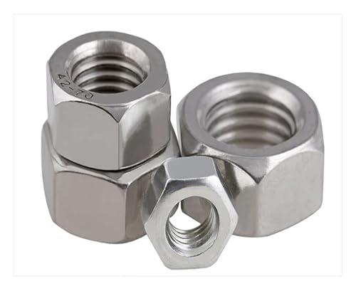 FULIMEI 304/201 Edelstahl Linksgewinde Rückwärtsmutter M4 M5 M6 M8 M10 M12 M14 M16 M18 M20(201 M16 6pcs) von FULIMEI
