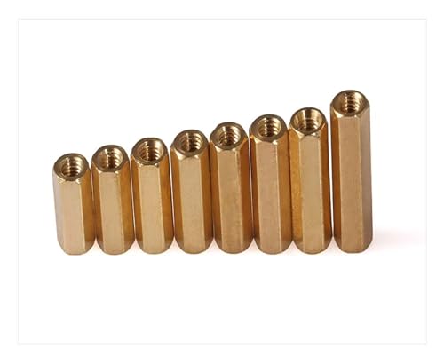 FULIMEI Doppelpass-Kupfersäule, flache externe Sechskant-Isolationssäule M3 M4, Computer for Schrauben(M4X10 90pcs) von FULIMEI