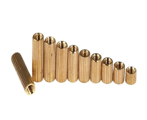 FULIMEI Doppelpass-Kupfersäule, runde Schraube, Gewinde, Isolationssäule, M2-Computer(M2 X 12 200pcs) von FULIMEI