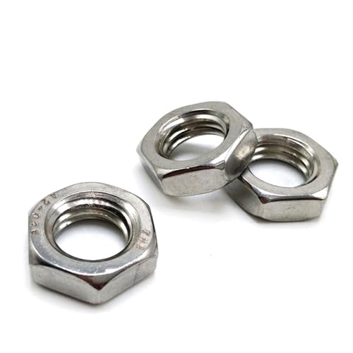 FULIMEI Dünne Sechskantmutter aus Edelstahl 304, M2-M60, Sechskant mit feiner Steigung(M2x0.4p (200 pcs)) von FULIMEI