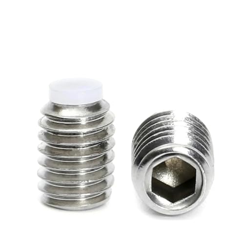 FULIMEI Federkolbenschraube, SUS304 Kunststoff-Innensechskant-Madenschrauben(M4x40-20 pieces) von FULIMEI