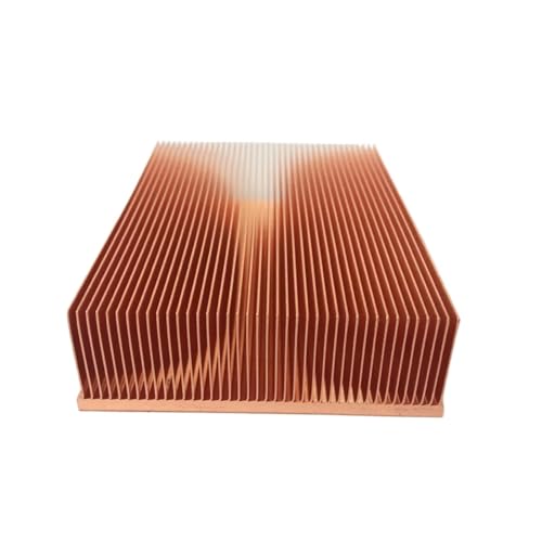 FULIMEI Kühlkörper aus reinem Kupfer, 40 x 40 x 10 mm, Schälrippe, DIY-Kühlkörper for elektronische CHIP-LED-IC-Kühler von FULIMEI