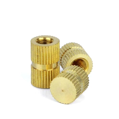 FULIMEI M10 Messing-Wärmeniet-Einsatzmutter auf Kunststoff, wärmefixierte Gewindeeinsätze for 3D-Drucke(M10x10x12-60 pcs) von FULIMEI
