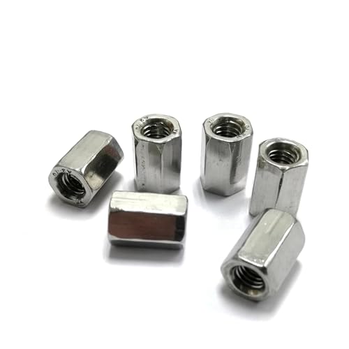 FULIMEI M16 m18 m20 m22 m24 Sechskantstangenmutter, SS304 Sechskantverlängerung(M16x30-s24-10pieces) von FULIMEI