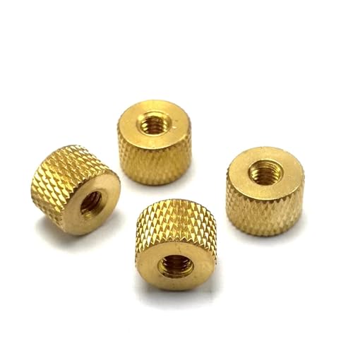 FULIMEI M2 .5 M3 M4 Messing Rundmutter Rändelmutter(M4-100 pieces) von FULIMEI