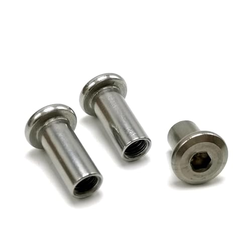 FULIMEI M2 Nietmuttern, Flachkopf-Innensechskantmutter aus Edelstahl 304(M2x4-100 pieces) von FULIMEI