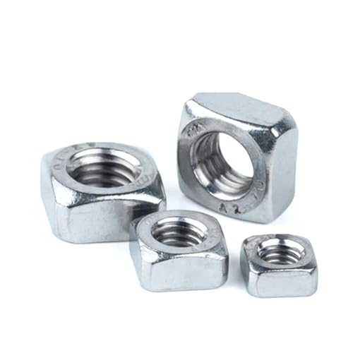 FULIMEI M3-M12 Vierkantmutter aus Edelstahl, SS304 Metrisches Gewindemuttern-Set(M3-1000 pieces) von FULIMEI