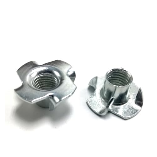 FULIMEI M3-M12 Vierklauen-T-Mutter, Stanzmuttern for Möbel und Holz(M3x6-400 pieces) von FULIMEI