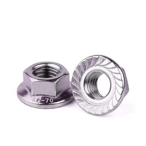 FULIMEI M3-M16 Sechskantflanschmuttern, SS304/316 Edelstahl-Sicherungsmuttern(316,M16-5 pieces) von FULIMEI