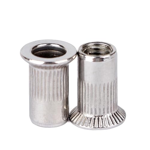 FULIMEI M3 M4 M5 M6 M8 M10 M12 Nietmutter, großer Reduzierkopf, Gewindeeinsätze aus Edelstahl 304, Nietmuttern mit großem Kopf(M10-30 pieces) von FULIMEI
