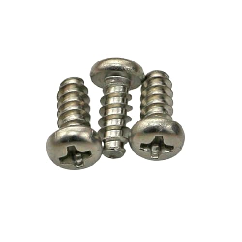 FULIMEI M3x10 M3x12 M3x16 304 Edelstahl Ss PB Kreuzschlitz Rundkopf Flachschwanz Selbstschneidende Schraube(50Pcs M3x10) von FULIMEI