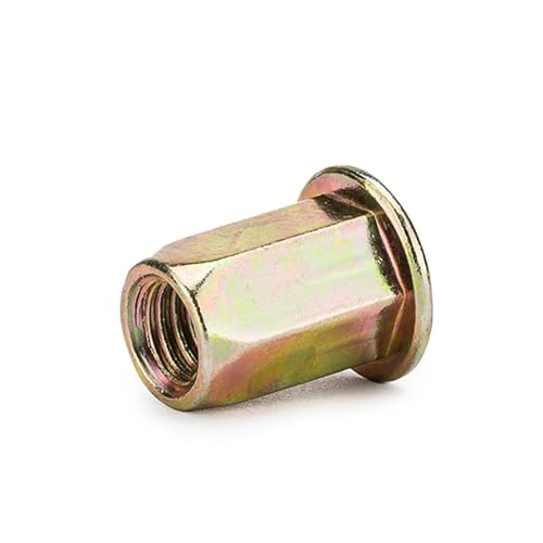 FULIMEI M4 M5 M6 M8 M10 M12 Nietmutter, Kohlenstoffstahl Vollsechskant(M12-50 pieces) von FULIMEI