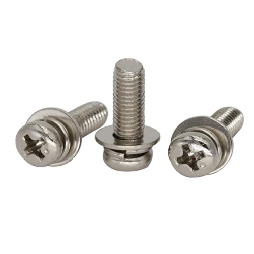 FULIMEI M4x30 M4x35 M4x40 M4x50 304 Edelstahl Federscheibe Kreuzschlitzschraube Montagebolzen(12Pcs 304ss M4x35) von FULIMEI