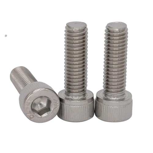 FULIMEI M7 M9 Außendurchmesser 10 Mm 16 20 25 30 Länge 1 Steigung 304 Edelstahl-Inbusschraube Innensechskant Innensechskantschraube(25mm,1Piece M7) von FULIMEI