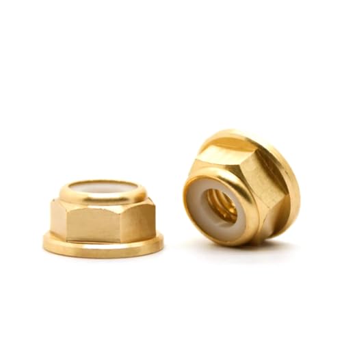 FULIMEI Messingflansch-Nylon-Einsatzmutter, M2-M8-Kontermuttern(M3-50 pieces) von FULIMEI