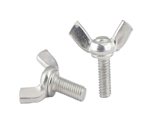 FULIMEI Schmetterlingsschraube Bolzen Verzinkt M4 M5 M6 M8 M10 Schrauben Klaue Hand Schmetterling-förmig(M5X25 30pcs) von FULIMEI