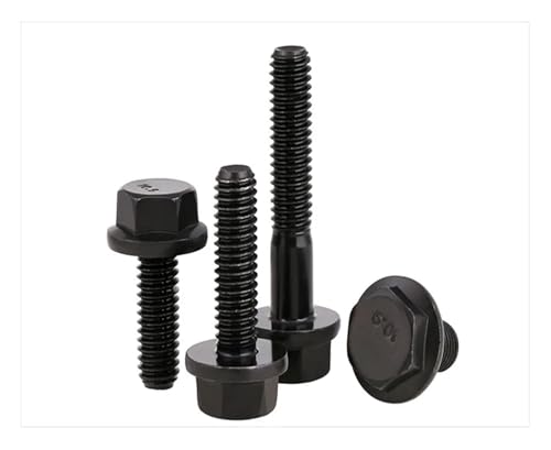 FULIMEI Sechskantschrauben aus Kohlenstoffstahl der Güteklasse 10.9 mit Bolzen M6 M8 M10 M12 M14 M16 losen Zähnen(M6X55 13pcs half) von FULIMEI