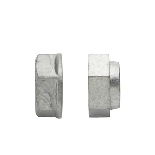 FULIMEI Verzinkte harte Kontermutter, Klasse 4.8, feuerverzinkte Kombinationsmuttern(M8-20 pieces) von FULIMEI