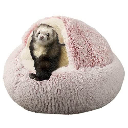 Frettchen Bett Höhle und Verstecke, Frettchen Versteck Bett Zubehör für Käfig Frettchen Betten und Verstecke (Pink) von FULUE