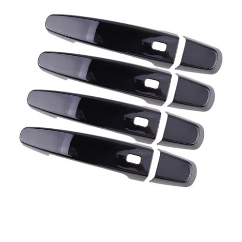 FULUSIC Außentürgriffe Für GMC Für Acadia 2017 2018 2019 2020 Glänzend Schwarz 1 Set Seite Türgriff Abdeckung Trim Kappe Auto Exterieur Türgriff Aufkleber von FULUSIC