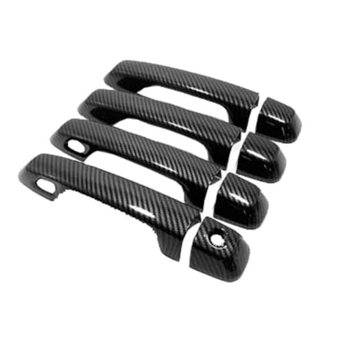 FULUSIC Außentürgriffe Für Toyota Für 4Runner Für N280 Für MK5 2010~2024 Autotürgriffabdeckungen Außenkratzschutzdekor Auto Exterieur Türgriff Aufkleber(4Handle 2 ButtonsC) von FULUSIC