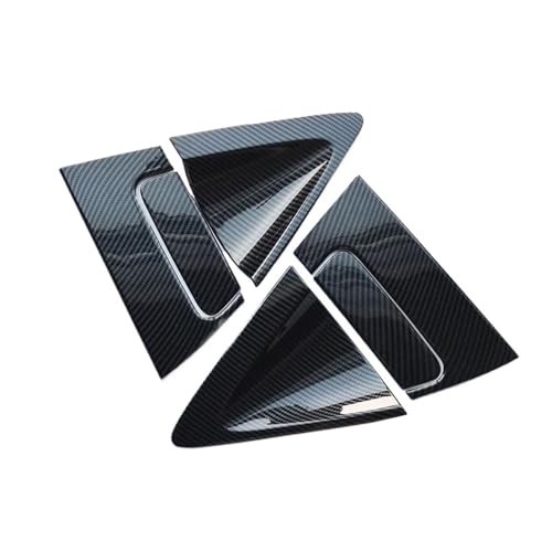 FULUSIC Außentürgriffe Für VEZEL Styling Carbon Fiber Gedruckt Außentür Griff Abdeckung Schüssel Aufkleber Moulding Trim Auto Exterieur Türgriff Aufkleber(for Rear Door) von FULUSIC