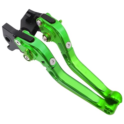 FULUSIC Kupplung Bremshebel Für MT03 Für MT-03 2015 2016 2017 2018 2019 2020 Motorrad Einstellbare Klapphebel Kupplungshebel Bremshebel Set Kupplungshebel(GN GN GN-GN) von FULUSIC