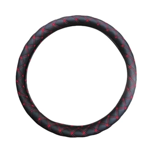 FULUSIC Lenkradhüllen Auto Lenkrad Abdeckung 38cm Leder Komfortable Zubehör Griff Abdeckung Innen Auto Auto Lenkradbezug(A) von FULUSIC