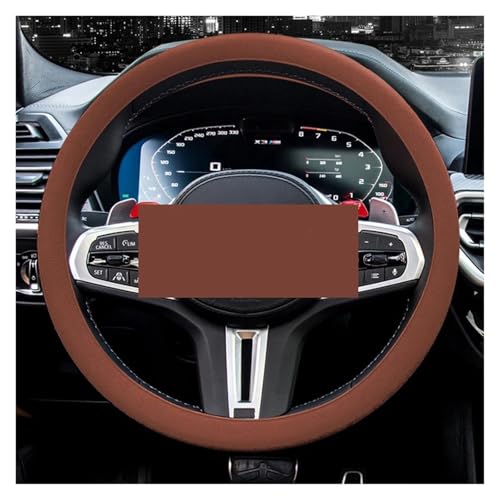 FULUSIC Lenkradhüllen Auto Lenkradbezug Elastische Handschuhe Textur Multicolor Universal Dekorative Abdeckung Innen Auto Lenkradbezug(Brown) von FULUSIC