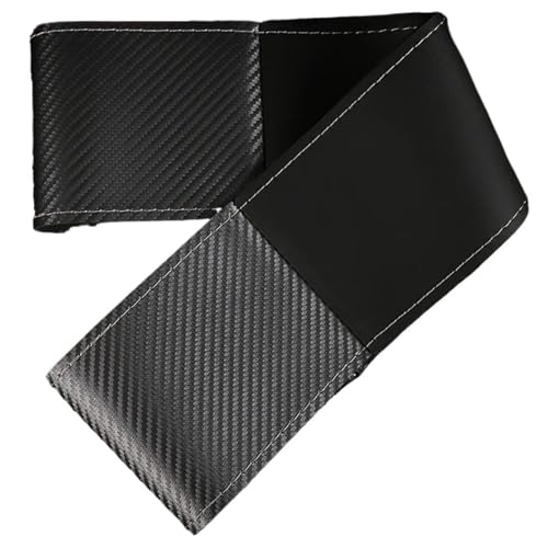 FULUSIC Lenkradhüllen Auto Lenkradbezug Lenkradhülle Universal Typ 38cm Handgenäht Mit Nadel Und Faden Auto Lenkradbezug(Silvery02) von FULUSIC