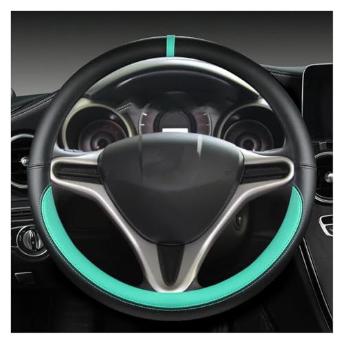 FULUSIC Lenkradhüllen Für Fit Für Jazz Für City 2009-2013 Für Insight 2010-2014 Für Civic 2004-2014 Auto-Lenkradabdeckung Auto Lenkradbezug(Green) von FULUSIC