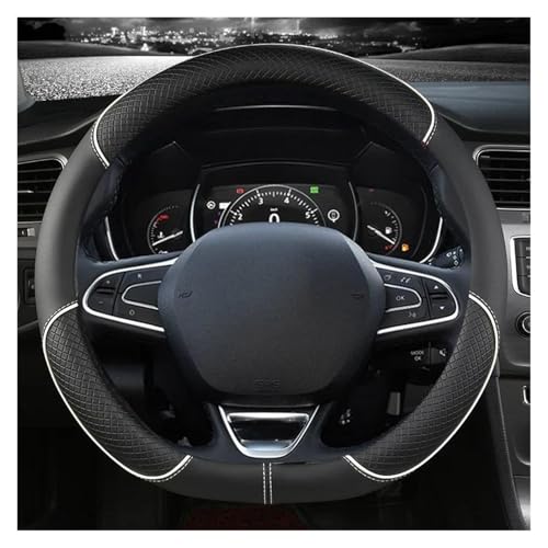 FULUSIC Lenkradhüllen Für Für Scenic 1 2 3 4 Für Grand Für Scenic Für Megane Auto Lenkradbezug Mikrofaser Leder Auto Lenkradbezug von FULUSIC