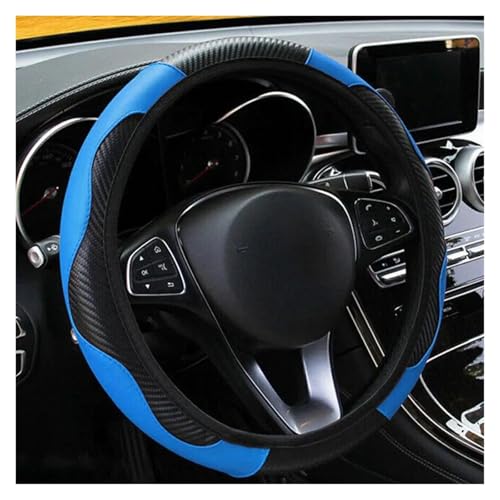 FULUSIC Lenkradhüllen Für Megane 2 3 Für Captur Für Clio Für Scenic Für Duster Für Kudjar Für Triber Universelle Autolenkradabdeckung Auto Lenkradbezug(Blue) von FULUSIC