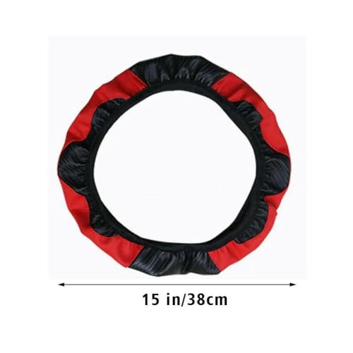 FULUSIC Lenkradhüllen Für Megane 2 3 Für Captur Für Clio Für Scenic Für Duster Für Kudjar Für Triber Universelle Autolenkradabdeckung Auto Lenkradbezug(Pink) von FULUSIC
