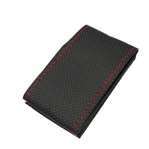 FULUSIC Lenkradhüllen Für Opel Für Astra Für H Universal Leder Abdeckung Auf Die Lenkrad Mit Nadeln Faden 1PC Auto Lenkradbezug(Black and Red) von FULUSIC