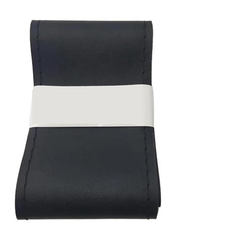 FULUSIC Lenkradhüllen Universal 36cm 40CM Leder Braid Griff Abdeckung Mit Nadel Und Faden Innen Auto Lenkrad Abdeckung Auto Lenkradbezug(36cm Black 1set) von FULUSIC
