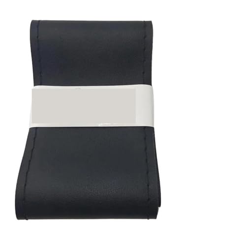 FULUSIC Lenkradhüllen Universal 36cm 40CM Leder Braid Griff Abdeckung Mit Nadel Und Faden Innen Auto Lenkrad Abdeckung Auto Lenkradbezug(40cm Black 2set) von FULUSIC