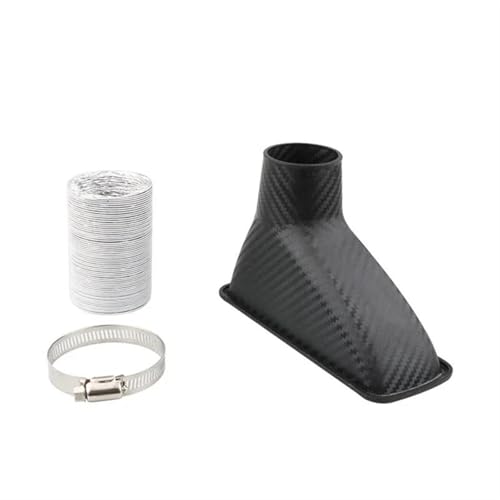 FULUSIC Lufteinlässe Universal 1 Stücke Auto Vorderen Stoßfänger Air Turbo Air Intake Rohr Kit Auto Motor Ansaugrohr Auto Teile Auto Ansaugrohr(Square) von FULUSIC